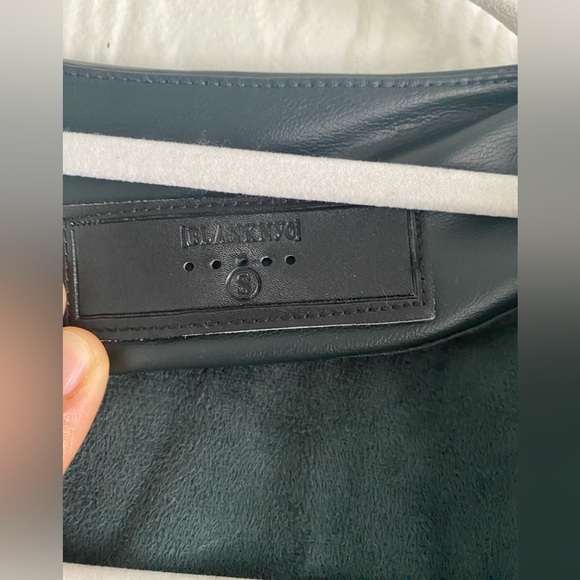 Blank NYC Faux Suede Drape Front Moto Waterfall Biker Jacket. Size Small - Picture 5 of 6